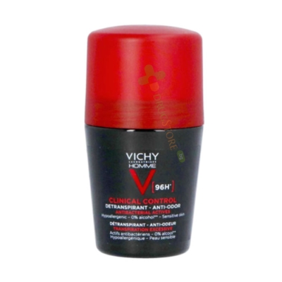 ВИШИ CLINICAL CONTROL РОЛ ОН ПРОТИВ ИЗПОТЯВАНЕ ЗА МЪЖЕ 96 часа 50 мл / VICHY HOMME CLINICAL CONTROL DETRANSPIRANT ANTI-ODOR
