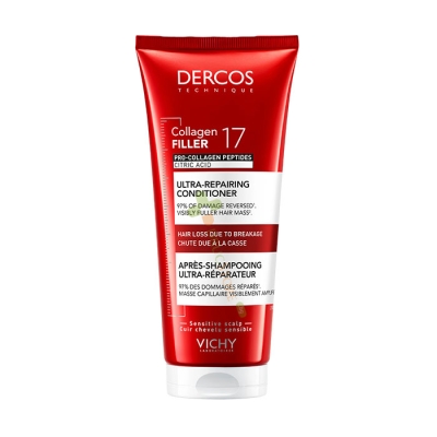 ВИШИ DERCOS COLLAGEN FILLER 17 УЛТРА ВЪЗСТАНОВЯВАЩ БАЛСАМ 200 мл / VICHY DERCOS COLLAGEN FILLER 17 ULTRA REPAIRING CONDITIONER 