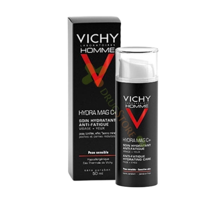 ВИШИ ХОМЕ ХИДРА МАГ С+ ХИДРАТИРАЩ И УКРЕПВАЩ КРЕМ ЗА ЛИЦЕ И ОЧИ 50 мл / VICHY HOMME HYDRA MAG C+ ANTI - FATIDUE HYDRATING CARE FACE & EYE 