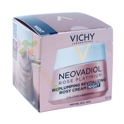 ВИШИ НЕОВАДИОЛ ROSE PLATINUM УКРЕПВАЩ РЕВИТАЛИЗИРАЩ РОЗОВ НОЩЕН КРЕМ 50 мл / VICHY NEOVADIOL ROSE PLATINUM REVITALIZING ROSY CREAM NIGHT 