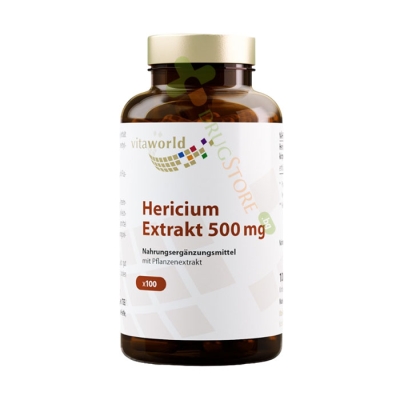 ХЕРИЦИУМ ЕКСТРАКТ капсули 500 мг 100 броя / VITA WORLD HERICIUM EXTRACT