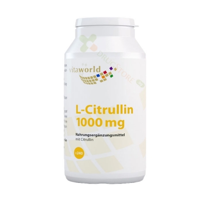 L-ЦИТРУЛИН таблетки 1000 мг 240 броя / VITA WORLD L-CITRULIN