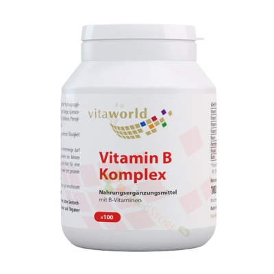 ВИТАМИН B КОМПЛЕКС капсули 100 броя / VITA WORLD VITAMIN B COMPLEX