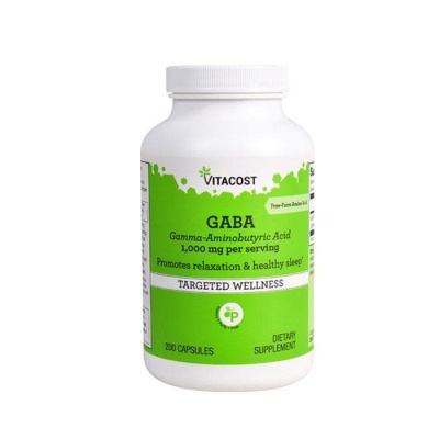 ГАБА капсули 1000 мг. 200 броя / VITACOST GABA