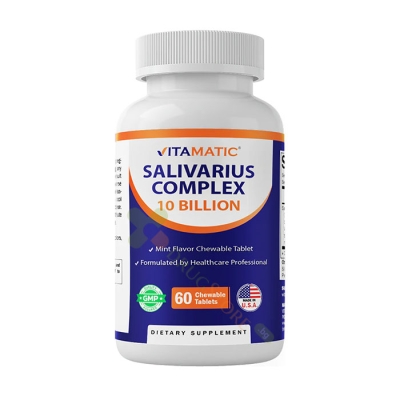 ВИТАМАТИК САЛИВАРИУС КОМПЛЕКС дъвчащи таблетки 60 броя / VITAMATIC SALIVARIUS COMPLEX chewable tablets 