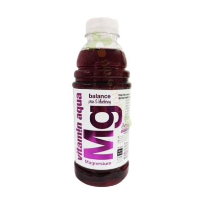 ВИТАМИНОВА ВОДА Mg КРУША И БОРОВИНКА 600 мл / VITAM!N AQUA VITAMIN WATER Mg PEAR & BLUEBERRY