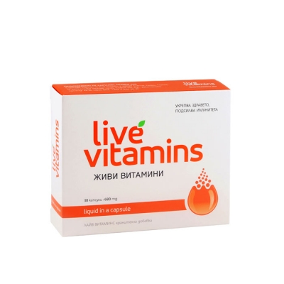 ЖИВИ ВИТАМИНИ капсули 680 мг 30 броя / VITASLIM INNOVE LIVE VITAMINS 