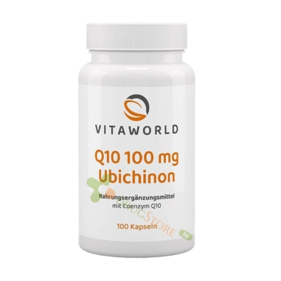 ВИТАУЪРЛД CoQ10 УБИКВИНОН капсули 100 мг 100 броя / VITAWORLD CoQ10 UBIQUINON 