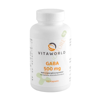 ГАБА капсули 500 мг 120 броя / VITA WORLD GABA 