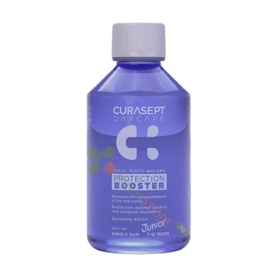 ВОДА ЗА УСТА ЗА ДЕЦА 250 мл / CURASEPT BOOSTER DAYCARE JUNIOR BUBBLEGUM MOUTHWASH 