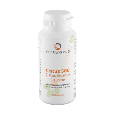 ЦИСТУС капсули 500 мг 60 броя / VITA WORLD CISTUS