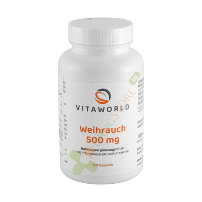 БОСВЕЛИЯ + ВИТАМИН B1, B2, B6 капсули 120 броя / VITA WORLD BOSSWELLIA + VITAMIN B1, B2, B6