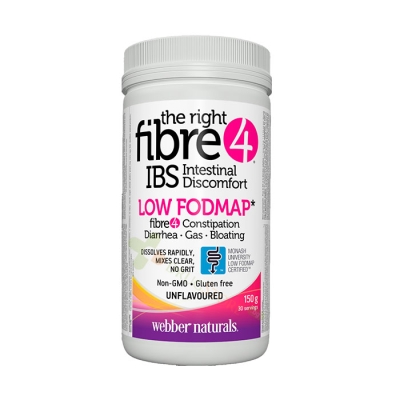 ФИБРИ ПРИ СТОМАШЕН ДИСКОМФОРТ прах 150 г / WEBBER NATURALS THE RIGHR FIBRE 4 IBS INTESTINAL DISCOMFORT