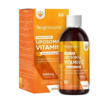 ВИТАМИН C (ЛИПОЗОМЕН) разтвор с вкус на портокал 250 мл / WEIGHT WORLD LIPOSOMAL VITAMIN C orange flavour 