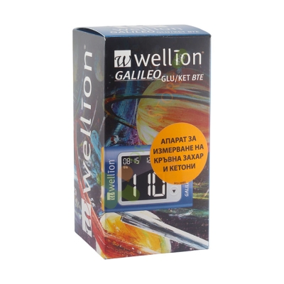 АПАРАТ ЗА ИЗМЕРВАНЕ НА КРЪВНА ЗАХАР И КЕТОНИ WELLION GALILEO GLU/KET BTE / WELLION BLOOD GLUCOSE AND KETONE MONITORING SYSTEM WELLION GALILEO GLU/KET BTE