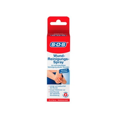 ПОЧИСТВАЩ СПРЕЙ ЗА РАНИ 50 мл. / S.O.S. WOUND CLEANSING SPRAY