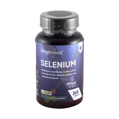 СЕЛЕН таблетки 200 мкг 365 броя / WEIGHT WORLD SELENIUM