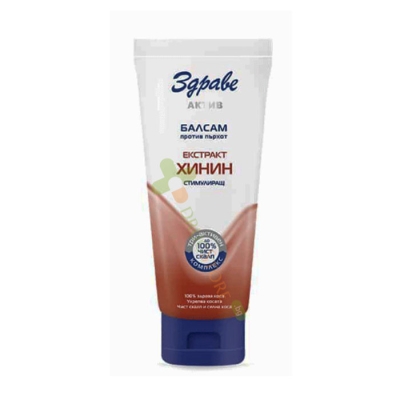 ЗДРАВЕ АКТИВ БАЛСАМ ПРОТИВ ПЪРХОТ С ЕКСТРАКТ ОТ ХИНИН 200 мл / ZDRAVE ACTIVE ANTI-DANDRUFF SHAMPOO WITH QUININE EXTRACT