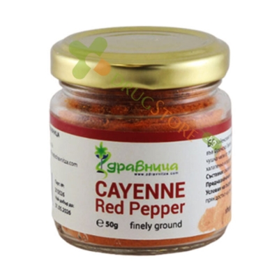 ЗДРАВНИЦА КАЙЕН - ЛЮТ ЧЕРВЕН ПИПЕР 50 г/ ZDRAVNITSA CAYENNE RED PEPPER