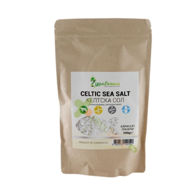 ЗДРАВНИЦА КЕЛТСКА МОРСКА СОЛ ГРАНУЛИ 500 г / ZDRAVNITZA CELTIC SEA SALT
