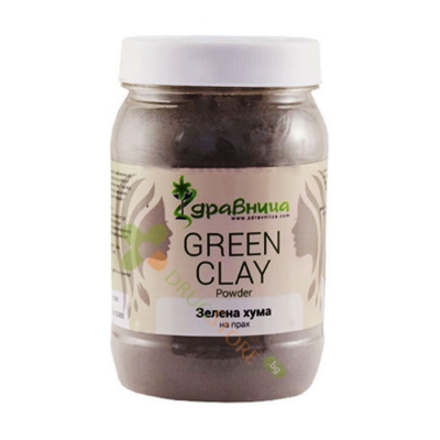 ЗДРАВНИЦА НАТУРАЛНА ЗЕЛЕНА ХУМА НА ПРАХ 380 г / ZDRAVNITZA NATURAL GREEN CLAY POWDER 