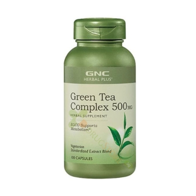 ЗЕЛЕН ЧАЙ КОМПЛЕКС капсули 500 мг. 100 броя / GNC GREEN TEA COMPLEX