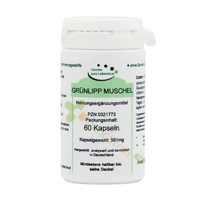 ЗЕЛЕНОУСТА МИДА + ГЛЮКОЗАМИН СУЛФАТ капсули 60 броя / EL COMPRA GREEN LIPPED MUSSEL + GLUCOSAMINE SULPHATE