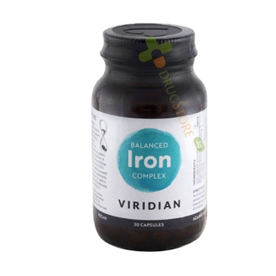 ЖЕЛЯЗО КОМПЛЕКС капсули 30 броя / VIRIDIAN BALANCED IRON COMPLEX