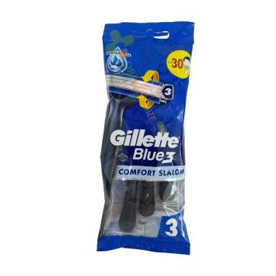 ЖИЛЕТ БЛУ ТРИ КОМФОРТ СЛАЛОМ САМОБРЪСНАЧКА С 3 НОЖЧЕТА 3 броя / PROCTER & GAMBLE GILLETTE BLUE 3 COMFORT SLALOM