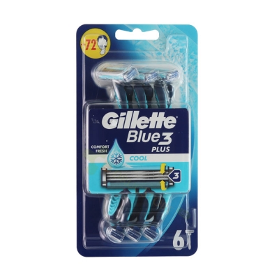 ЖИЛЕТ САМОБРЪСНАЧКА БЛУ 3 ПЛЮС КУУЛ 6 броя / PROCTER & GAMBLE GILLETTE BLUE 3 PLUS COOL