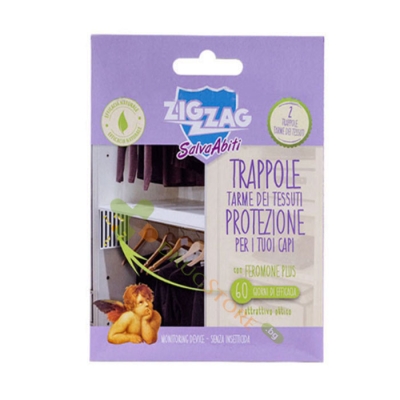  ЗИГ ЗАГ КАПАН ЗА ДОМАШНИ ПЕПЕРУДИ ПО ДРЕХИ И ТЕКСТИЛ 2 броя / ZIG ZAG TRAP FOR TEXTILE MOTHS 