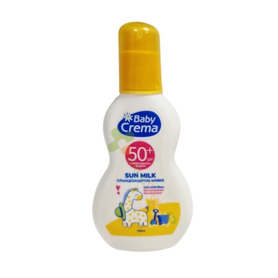 СЛЪНЦЕЗАЩИТНО МЛЯКО СПРЕЙ SPF50+ 150 мл / BABY CREMA SUNSCREEN MILK SPRAY FOR FACE AND BODY SPF50+