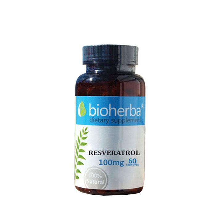 БИОХЕРБА РЕСВЕРАТРОЛ капсули 100 мг. 60 броя / BIOHERBA RESVERATROL