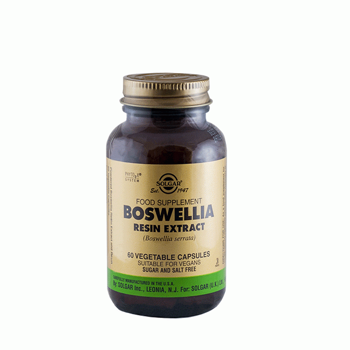 СОЛГАР БОСВЕЛИЯ капсули 60 броя / SOLGAR BOSWELLIA RESIN EXTRACT
