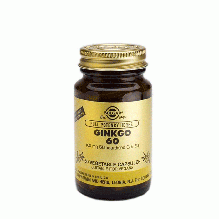 СОЛГАР ГИНКО капсули 60 мг. 60 броя / SOLGAR GINKGO | Drugstore BG