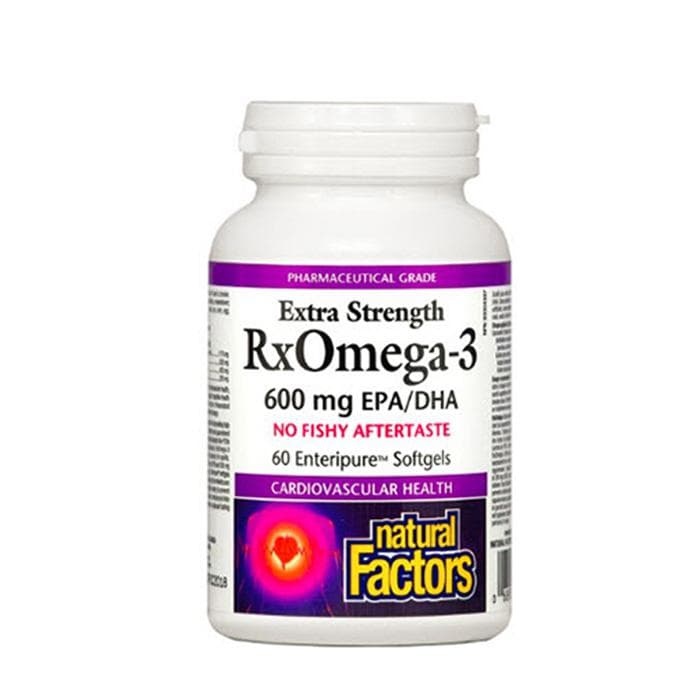 НАТУРАЛ ФАКТОРС ОМЕГА 3 ЕКСТРА капсули 1170 мг 60 броя / NATURAL FACTORS RX OMEGA 3 EXTRA STRENGTH