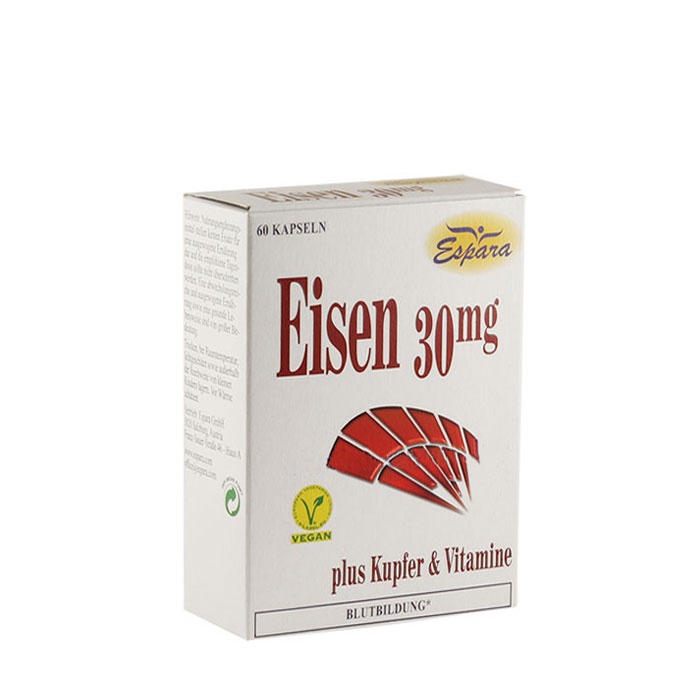 ЖЕЛЯЗО + МЕД + ВИТАМИНЕН КОМПЛЕКС капсули 60 броя / ESPARA IRON + CUPPRUM + VITAMIN COMPLEX