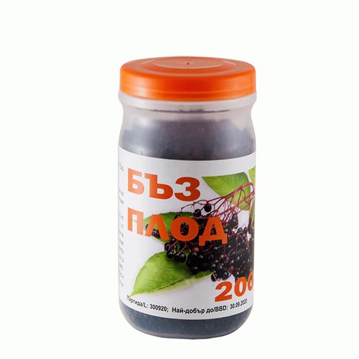 СУШЕНИ ПЛОДОВЕ ОТ БЪЗ 200 гр. / EAT HEALTHY ELDERBERRY DRIED FRUITS