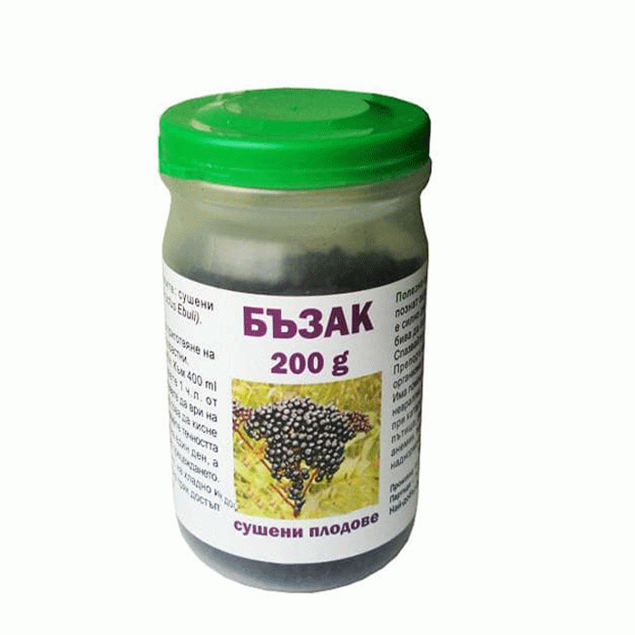 СУШЕНИ ПЛОДOВЕ ОТ БЪЗАК 200 гр. / EAT HEALTHY DANEWORT THICKET DRIED FRUIT