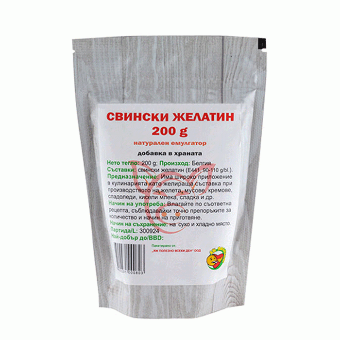 СВИНСКИ ЖЕЛАТИН НА ПРАХ 200 гр. / EAT HEALTHY GELATINE POWDER