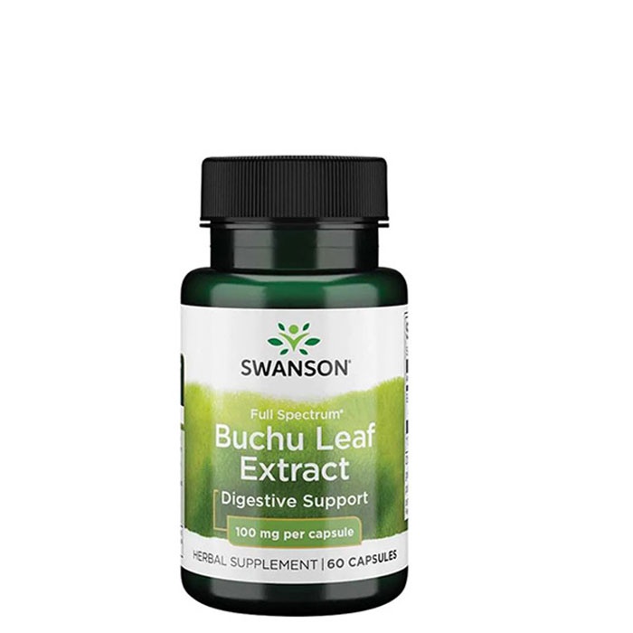 СУОНСЪН БУЧУ ЕКСТРАКТ ОТ ЛИСТА капсули 100 мг 60 броя / SWANSON FULL SPECTRUM BUCHU LEAF EXTRACT