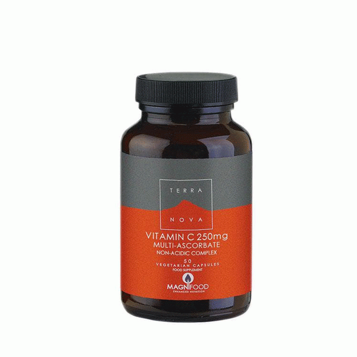 ВИТАМИН Ц КОМПЛЕКС 250 мг. 50 броя / TERRANOVA VITAMIN C MULTI ASCORBATE NON ACIDIC COMPLEX