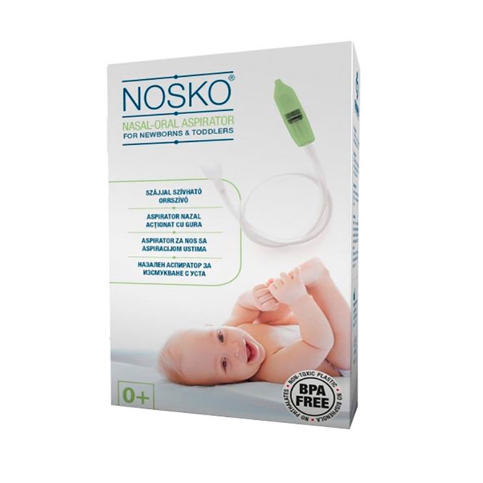 НОСКО БЕБЕ АСПИРАТОР ЗА НОС ЗА ИЗСМУКВАНЕ С УСТА / NOSKO BABY NOSE ASPIRATOR MOUTH,