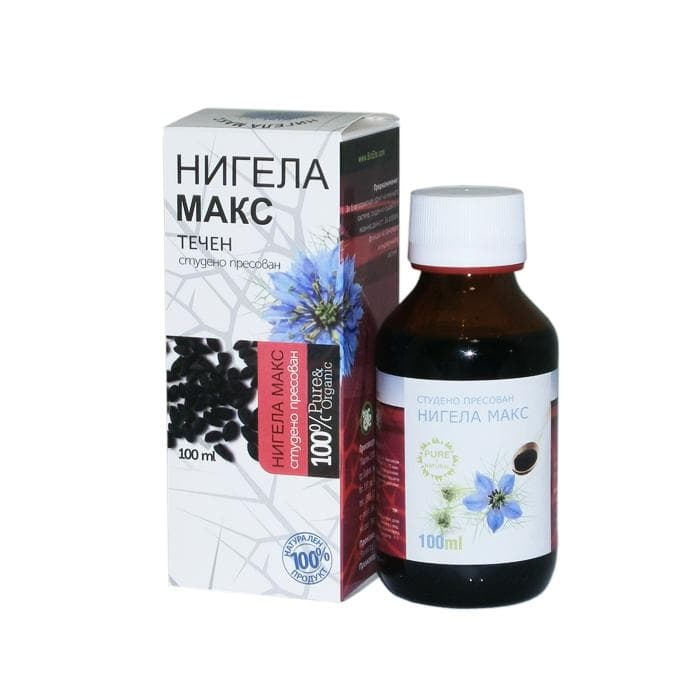 МАСЛО ОТ ЧЕРЕН КИМИОН СТУДЕНО ПРЕСОВАНО - 100% НАТУРАЛНО 100 мл / NIGELLA SATIVA OIL PARIS 2000