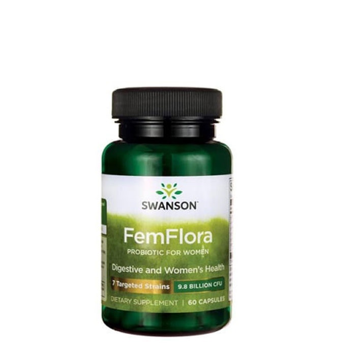 СУОНСЪН ФЕМФЛОРА ПРОБИОТИК 60 брoя / SWANSON ULTRA FEMFLORA FEMININE PROBIOTIC FORMULA