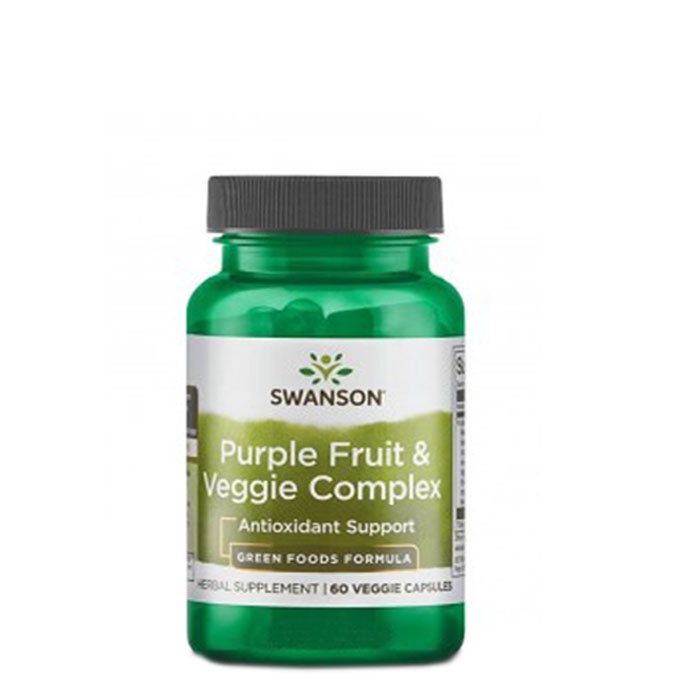 СУОНСЪН ПУРПУРНИ АНТИОКСИДАНТИ капсули 400 мг 60 броя / SWANSON PURPLE ANTIOXIDANTS FRUIT AND VEG COMPLEX