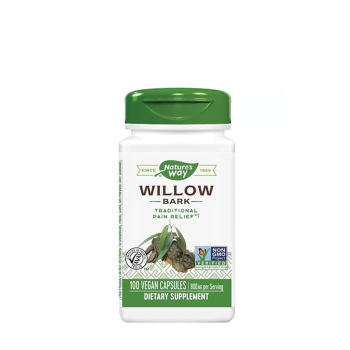 БЯЛА ВЪРБА КОРА капсули 400 мг 100 броя / NATURE&#039;S WAY WHITE WILLOW BARK