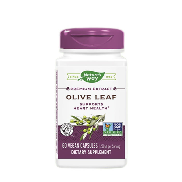 МАСЛИНА ЛИСТ капсули 430 мг. 60 броя / NATURE&#039;S WAY OLIVE LEAF
