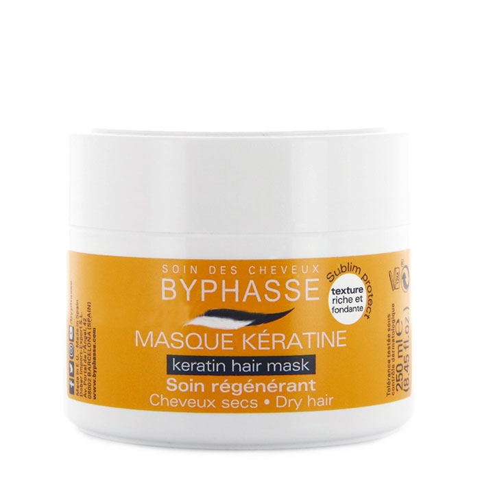 МАСКА ЗА СУХА КОСА С КЕРАТИН 250 мл. / BYPHASSE HAIR MASK WITH KERATIN FOR DRY HAIR