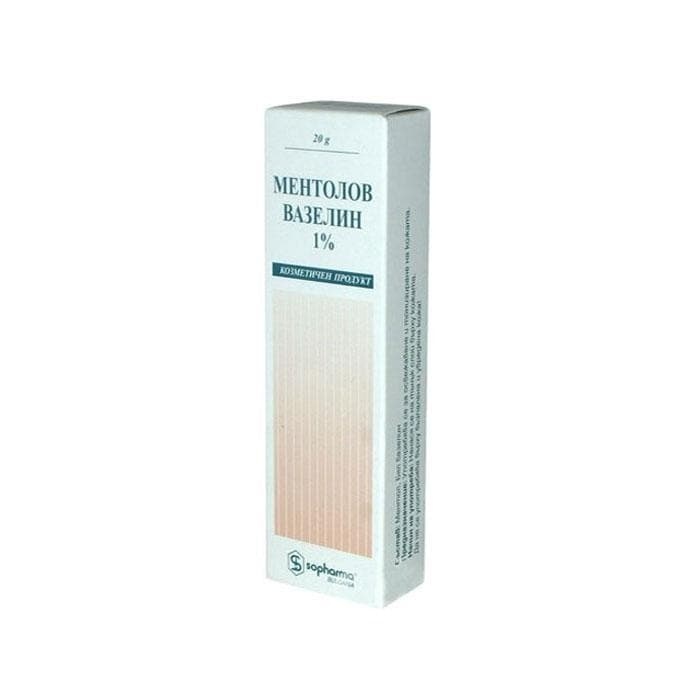 МЕНТОЛОВ ВАЗЕЛИН 1% 20 гр. / MENTHOL VASELINE 1%